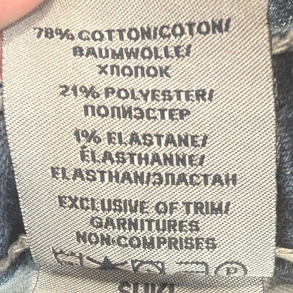 Silver Jeans Co Suki‎ Mid Capri Womens W27 Dark Wash Blue Contrast Stitch L43916